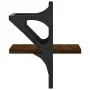 Estantes de pared con barras 2 uds marrón roble 20x25x30 cm de , Estantes y estanterías - Ref: Foro24-836232, Precio: 13,66 €...