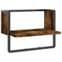 Wandregale mit Stange aus geräucherter Eiche 40x25x30 cm von , Regale und Regale - Ref: Foro24-836285, Preis: 16,84 €, Rabatt: %