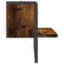 Estantes de pared con barra roble ahumado 40x25x30 cm de , Estantes y estanterías - Ref: Foro24-836285, Precio: 17,10 €
