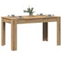 Mesa de comedor madera ingeniería roble artisan 140x74,5x76 cm
