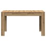 Mesa de comedor madera ingeniería roble artisan 140x74,5x76 cm