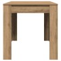 Mesa de comedor madera ingeniería roble artisan 140x74,5x76 cm
