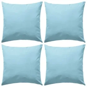 Cojines para exteriores 45x45 cm azul claro 4 unidades de vidaXL, Cojines - Ref: Foro24-132299, Precio: 71,86 €, Descuento: %
