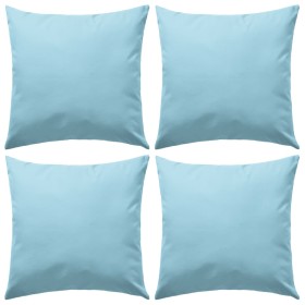 Outdoor cushions 45x45 cm light blue 4 units by vidaXL, Cushions - Ref: Foro24-132299, Price: 73,76 €, Discount: %