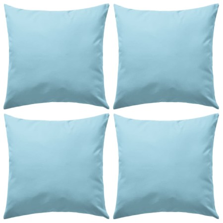 Outdoor cushions 45x45 cm light blue 4 units by vidaXL, Cushions - Ref: Foro24-132299, Price: 73,30 €, Discount: %