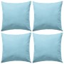 Outdoor cushions 45x45 cm light blue 4 units by vidaXL, Cushions - Ref: Foro24-132299, Price: 73,30 €, Discount: %