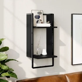 Wandregal mit schwarzer Leiste 30x25x65 cm von , Regale und Regale - Ref: Foro24-836298, Preis: 22,93 €, Rabatt: %