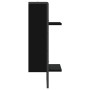 Estante de pared con barra negro 30x25x65 cm de , Estantes y estanterías - Ref: Foro24-836298, Precio: 23,23 €