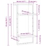 Wandregal mit schwarzer Leiste 30x25x65 cm von , Regale und Regale - Ref: Foro24-836298, Preis: 23,23 €, Rabatt: %