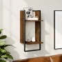 Wall shelf with oak brown bar 30x25x65 cm by , Shelves and shelves - Ref: Foro24-836302, Price: 16,40 €, Discount: %