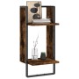 Wall shelves with smoked oak bar 30x25x65 cm by , Shelves and shelves - Ref: Foro24-836300, Price: 23,91 €, Discount: %
