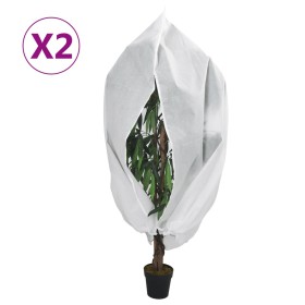 Cubiertas para plantas con cremallera 2 uds 70 g/m² 2,36x2 m