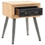 Mesita de noche de madera maciza de abeto 43x38x50 cm de vidaXL, Mesitas de noche - Ref: Foro24-245775, Precio: 63,71 €, Desc...