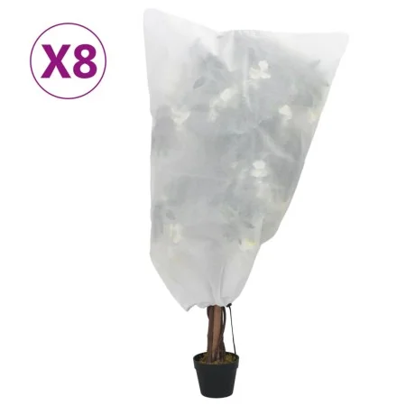 Plant covers with cord 8 pcs 70 g/m² 0.8x1 m by , Gardening accessories - Ref: Foro24-3203516, Price: 21,01 €, Discount: %