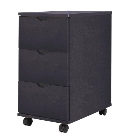 Black drawer unit 33x45x60 cm by vidaXL, Lockers and storage cabinets - Ref: Foro24-245726, Price: 104,58 €, Discount: %