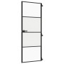 Puerta interior delgada negra vidrio y aluminio 76x201,5 cm de , Puertas para el hogar - Ref: Foro24-155116, Precio: 183,63 €...