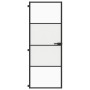 Puerta interior delgada negra vidrio y aluminio 76x201,5 cm de , Puertas para el hogar - Ref: Foro24-155116, Precio: 183,63 €...