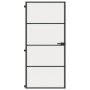 Puerta interior delgada negra vidrio y aluminio 93x201,5 cm de , Puertas para el hogar - Ref: Foro24-155121, Precio: 205,32 €...