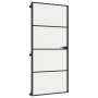 Schlanke Innentür aus schwarzem Glas und Aluminium, 93 x 201,5 cm von , Türen für zu Hause - Ref: Foro24-155121, Preis: 205,0...