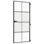 Puerta interior delgada negra vidrio y aluminio 93x201,5 cm de , Puertas para el hogar - Ref: Foro24-155128, Precio: 199,96 €...