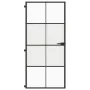 Slim black glass and aluminum interior door 93x201.5 cm by , Doors for the home - Ref: Foro24-155128, Price: 199,96 €, Discou...