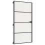 Schlanke Innentür aus schwarzem Glas und Aluminium, 102,5 x 201,5 cm von , Türen für zu Hause - Ref: Foro24-155123, Preis: 18...