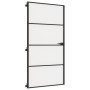 Schlanke Innentür aus schwarzem Glas und Aluminium, 102,5 x 201,5 cm von , Türen für zu Hause - Ref: Foro24-155123, Preis: 17...