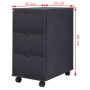 Mueble de cajones negro 33x45x60 cm de vidaXL, Taquillas y armarios de almacenamiento - Ref: Foro24-245726, Precio: 106,54 €,...