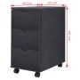 Schwarze Schubladenmöbel 33x45x60 cm von vidaXL, Schließfächer und Lagerschränke - Ref: Foro24-245726, Preis: 106,65 €, Rabat...
