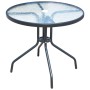 5-teiliges Garten-Esszimmerset aus schwarzem Stahl von vidaXL, Gartensets - Ref: Foro24-43318, Preis: 195,06 €, Rabatt: %