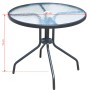 5-teiliges Garten-Esszimmerset aus schwarzem Stahl von vidaXL, Gartensets - Ref: Foro24-43318, Preis: 195,06 €, Rabatt: %