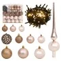 Artificial Christmas tree with hinges 300 LED and balls 270 cm by , Christmas trees - Ref: Foro24-3210410, Price: 395,56 €, D...