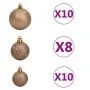 Artificial Christmas tree with hinges 300 LED and balls 270 cm by , Christmas trees - Ref: Foro24-3210410, Price: 395,56 €, D...