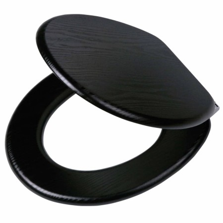 Tiger Soft Close Toilet Seat Blackwash Black MDF 252030746 by Tiger, Toilet and bidet seats - Ref: Foro24-418328, Price: 53,3...