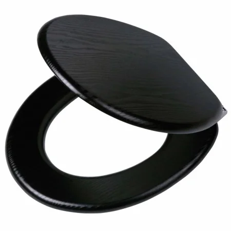 Tiger Soft Close Toilet Seat Blackwash Black MDF 252030746 by Tiger, Toilet and bidet seats - Ref: Foro24-418328, Price: 53,2...