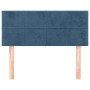 Dunkelblaues Samtkopfteil 90x5x78/88 cm von , Kopf- und Fußteile - Ref: Foro24-346030, Preis: 47,04 €, Rabatt: %