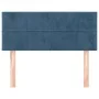 Dunkelblaues Samtkopfteil 90x5x78/88 cm von , Kopf- und Fußteile - Ref: Foro24-346030, Preis: 46,16 €, Rabatt: %