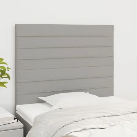 Headboards 2 units of light gray fabric 100x5x78/88 cm by , Headboards and footboards - Ref: Foro24-3116462, Price: 51,36 €, ...