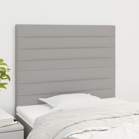 Kopfteile 2 Einheiten aus hellgrauem Stoff 100x5x78/88 cm von , Kopf- und Fußteile - Ref: Foro24-3116462, Preis: 52,02 €, Rab...
