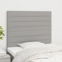 Kopfteile 2 Einheiten aus hellgrauem Stoff 100x5x78/88 cm von , Kopf- und Fußteile - Ref: Foro24-3116462, Preis: 52,02 €, Rab...