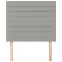 Headboards 2 units of light gray fabric 100x5x78/88 cm by , Headboards and footboards - Ref: Foro24-3116462, Price: 51,36 €, ...