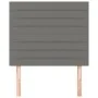 Headboards 2 units of dark gray fabric 90x5x78/88 cm by , Headboards and footboards - Ref: Foro24-3116455, Price: 53,24 €, Di...
