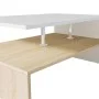 Couchtisch aus Holzwerkstoff in Weiß und Eiche, 90 x 59 x 42 cm von vidaXL, Couchtisch - Ref: Foro24-244856, Preis: 72,67 €, ...
