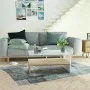Couchtisch aus Holzwerkstoff in Weiß und Eiche, 90 x 59 x 42 cm von vidaXL, Couchtisch - Ref: Foro24-244856, Preis: 72,67 €, ...