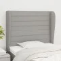 Headboard with light gray fabric ears 103x23x118/128 cm by , Headboards and footboards - Ref: Foro24-3118086, Price: 69,54 €,...