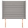 Kopfteil mit hellgrauen Stoffohren 103x23x118/128 cm von , Kopf- und Fußteile - Ref: Foro24-3118086, Preis: 70,42 €, Rabatt: %