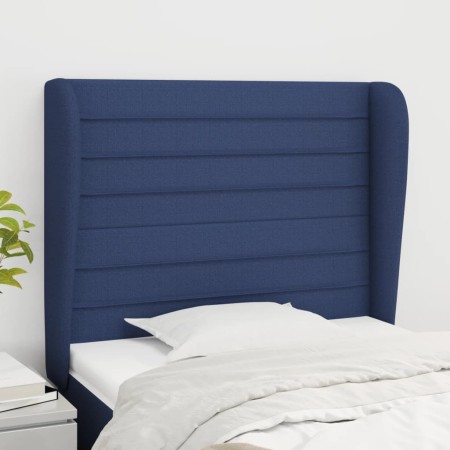 Kopfteil mit blauen Stoffohren 93x23x118/128 cm von , Kopf- und Fußteile - Ref: Foro24-3118084, Preis: 76,40 €, Rabatt: %