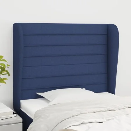 Kopfteil mit blauen Stoffohren 93x23x118/128 cm von , Kopf- und Fußteile - Ref: Foro24-3118084, Preis: 75,27 €, Rabatt: %
