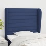 Cabecero con orejas de tela azul 93x23x118/128 cm de , Cabeceros y pies de cama - Ref: Foro24-3118084, Precio: 76,33 €, Descu...