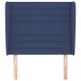 Headboard with blue fabric ears 103x23x118/128 cm by , Headboards and footboards - Ref: Foro24-3118092, Price: 81,52 €, Disco...